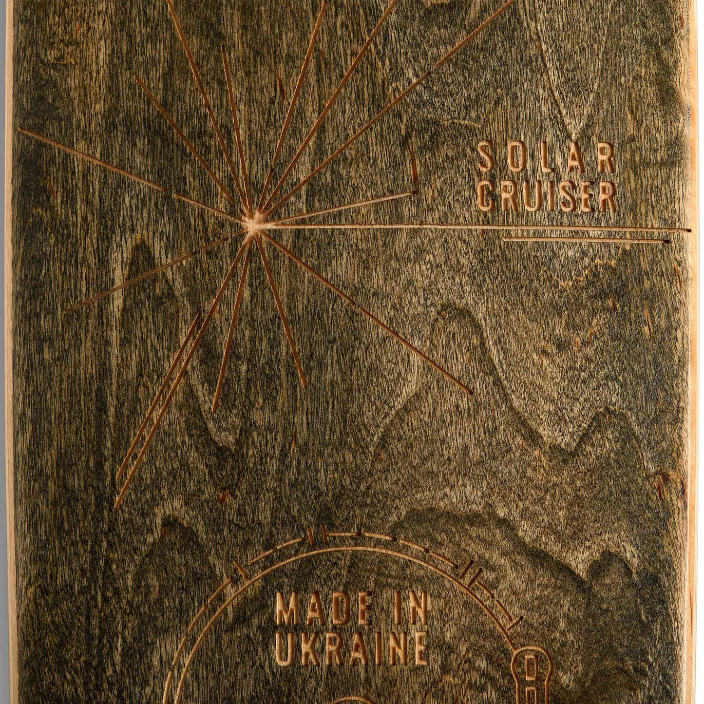 solar cruiser skateboard with engraving
